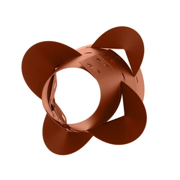 Клумба конусная, d = 10–30 см, h = 60 см, коричневая 