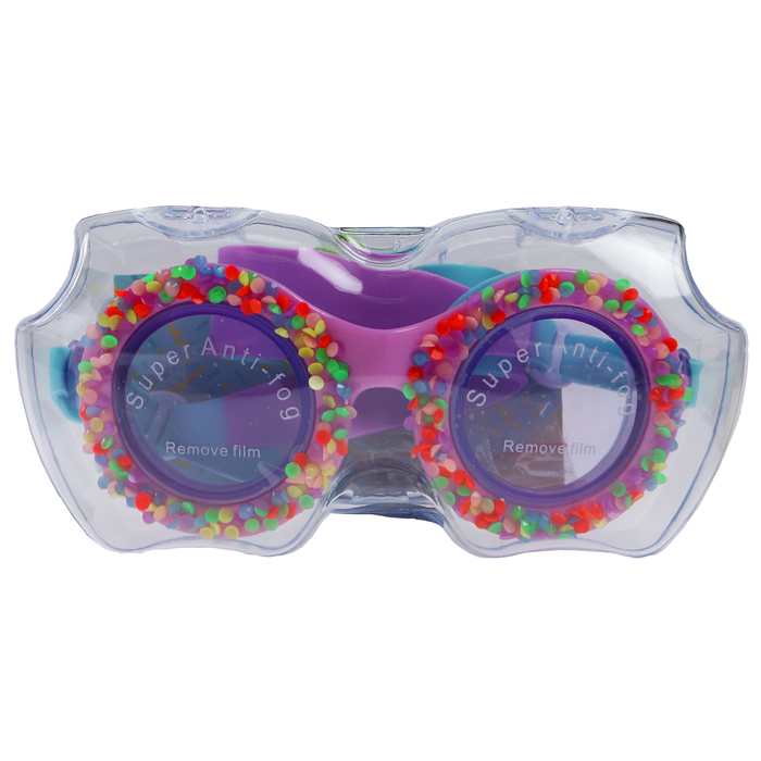 Очки для плавания, детские, цвет фиолетовый 