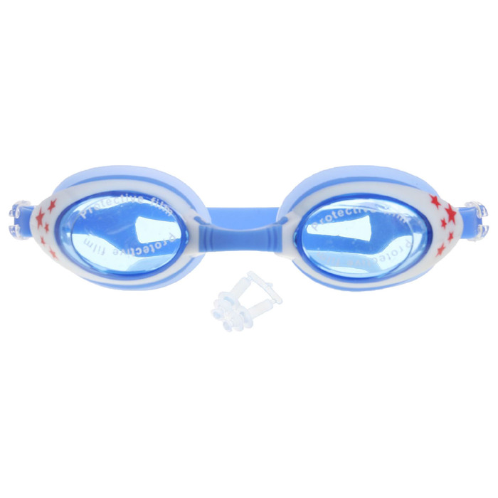 Очки для плавания, детские + беруши, цвета микс 