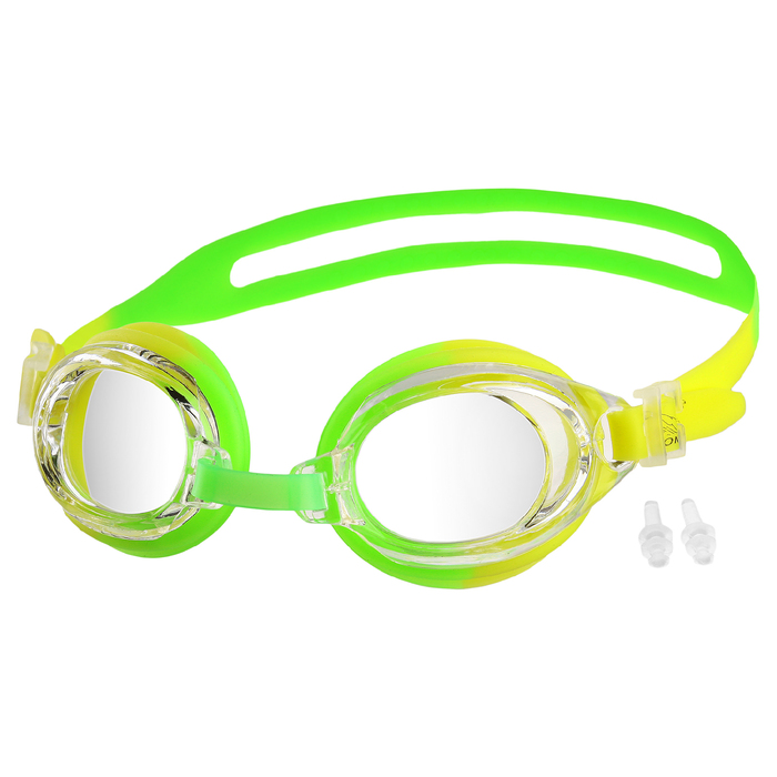 Очки для плавания + беруши BL28, цвета микс 
