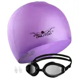 Набор для плавания, 2 предмета: очки, шапочка, цвета МИКС  - фото 12