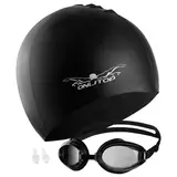 Набор для плавания, 2 предмета: очки, шапочка, цвета МИКС  - фото 14