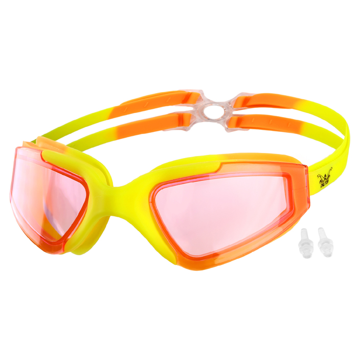 Очки для плавания + беруши BL8600, цвета микс 