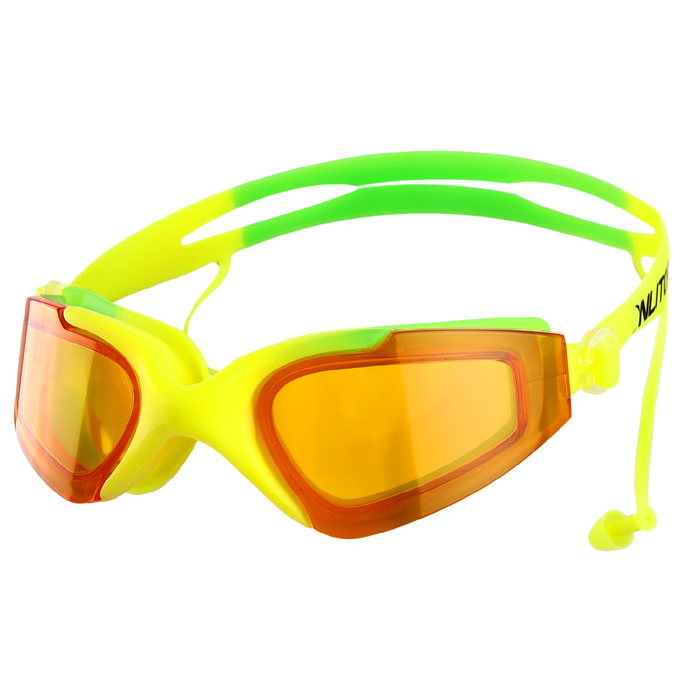 Очки для плавания с берушами BL6202, цвета микс 