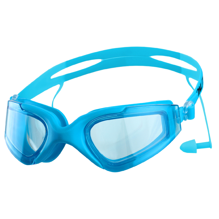 Очки для плавания с берушами BL6202, цвета микс 