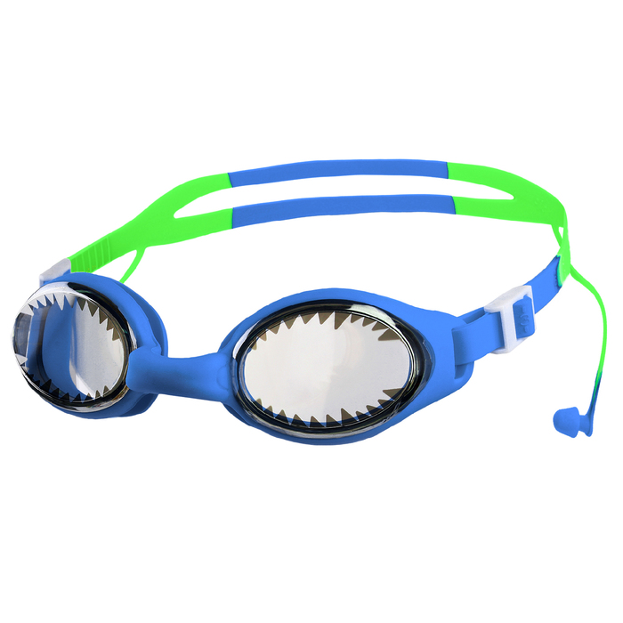 Очки для плавания с берушами детские BL93S, цвета микс 