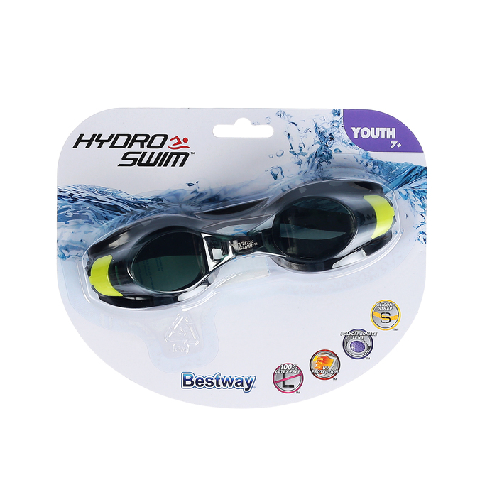 Очки для плавания Pro Racer, от 7 лет, цвет МИКС 