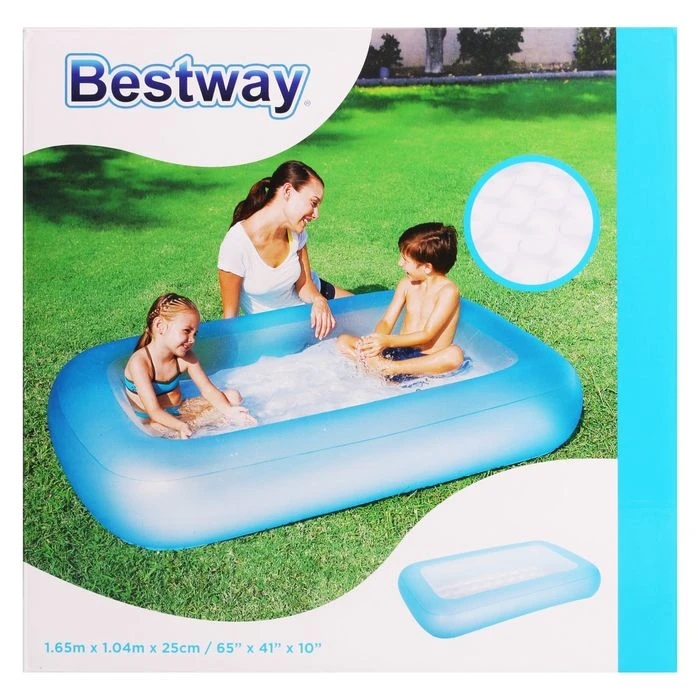 Детский надувной бассейн Bestway 51115 165х104х25см, 102л - фото 4