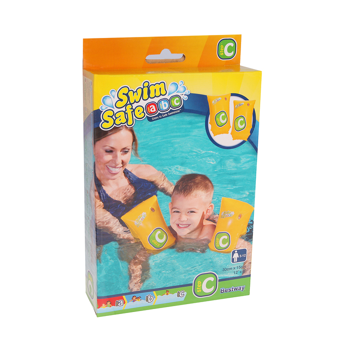 Нарукавники для плавания Swim Safe, 30 х 15 см, 6-12 лет 