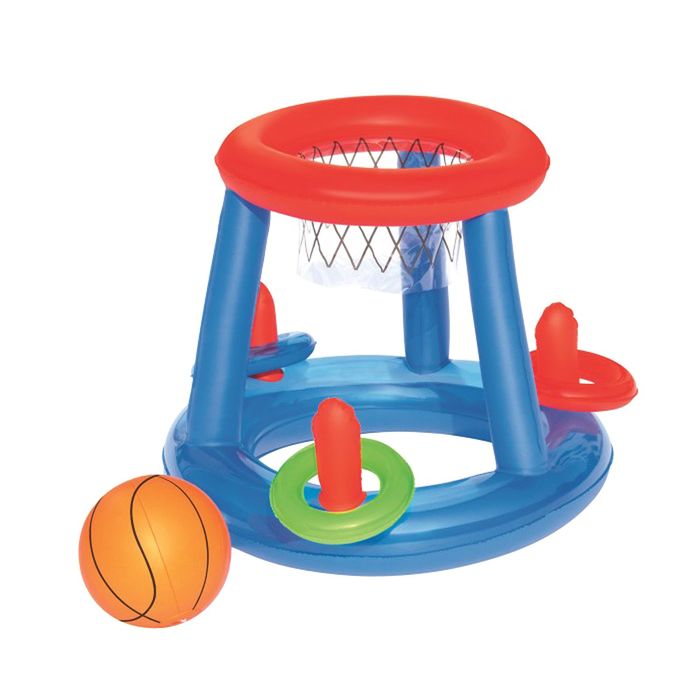 Набор для игр на воде «Баскетбол», d=61 см, корзина, мяч, 3 кольца, от 3 лет 