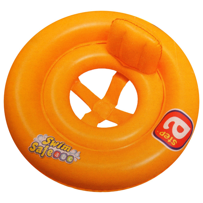 Круг для плавания с сидением и спинкой двухкамерный Swim Safe, ступень А, от 1-2 лет 