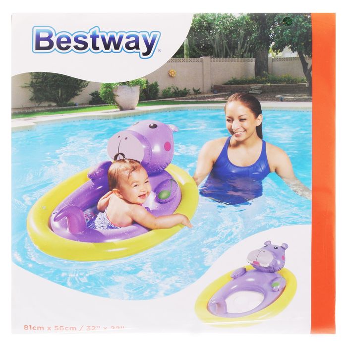 Круг для плавания с сиденьем «Животные», от 1 до 3 лет, цвет МИКС 