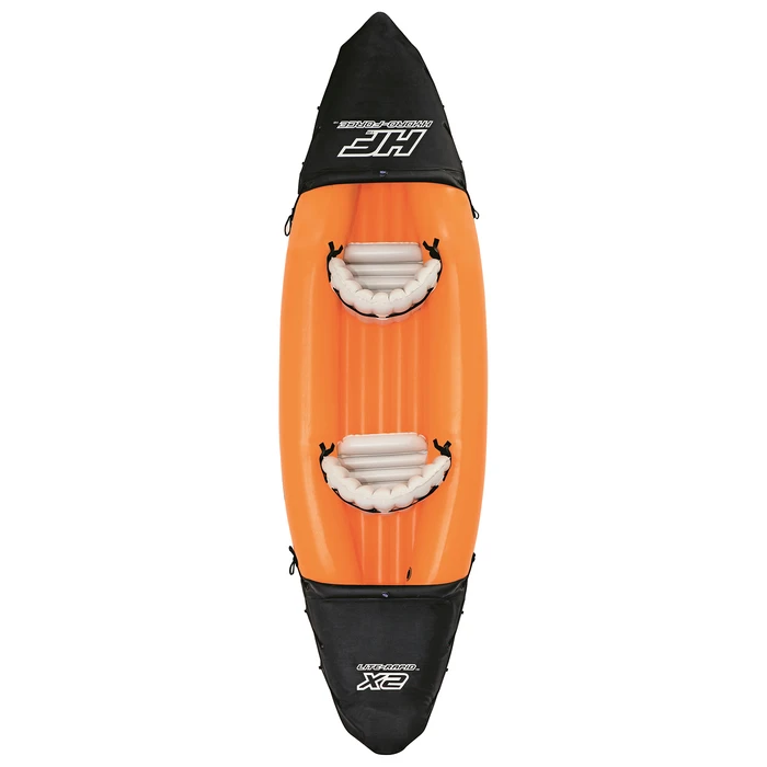 Байдарка Lite-Rapid X2 Kayak 2-х местная (весла 218 см) до 160 кг, 321х88х48 см  - фото 4