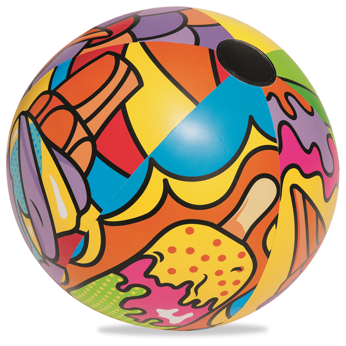 Мяч надувной «Поп-арт», от 3 лет, диаметр 91 см 