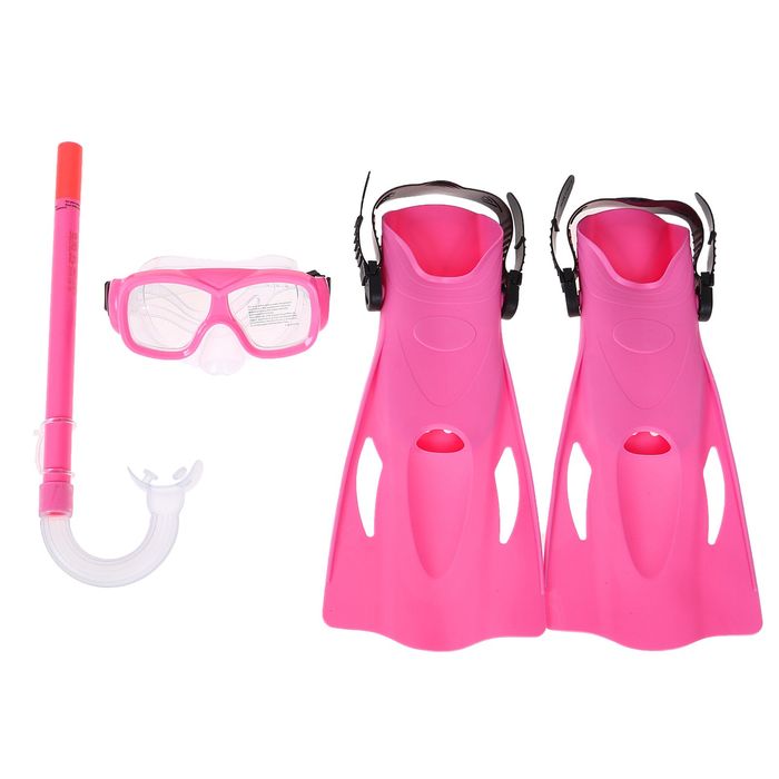 Набор для плавания SureSwim, 3 предмета: маска, ласты, трубка, 7-14 лет, цвет МИКС Bestway 