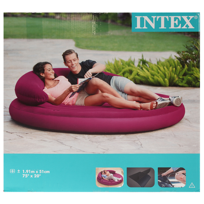 Диван-кровать надувной, круглый, 191х53 см 68881NP INTEX 