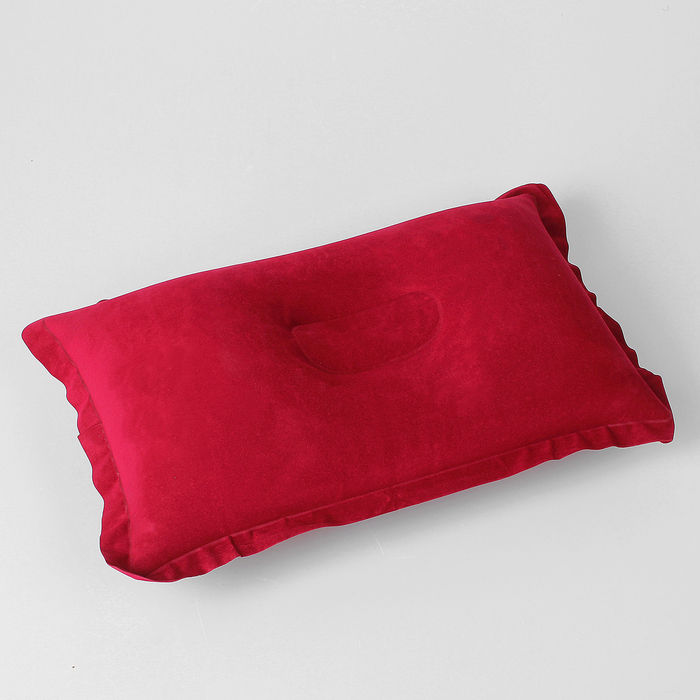 Подушка дорожная, надувная, 46 х 29см, цвет МИКС 