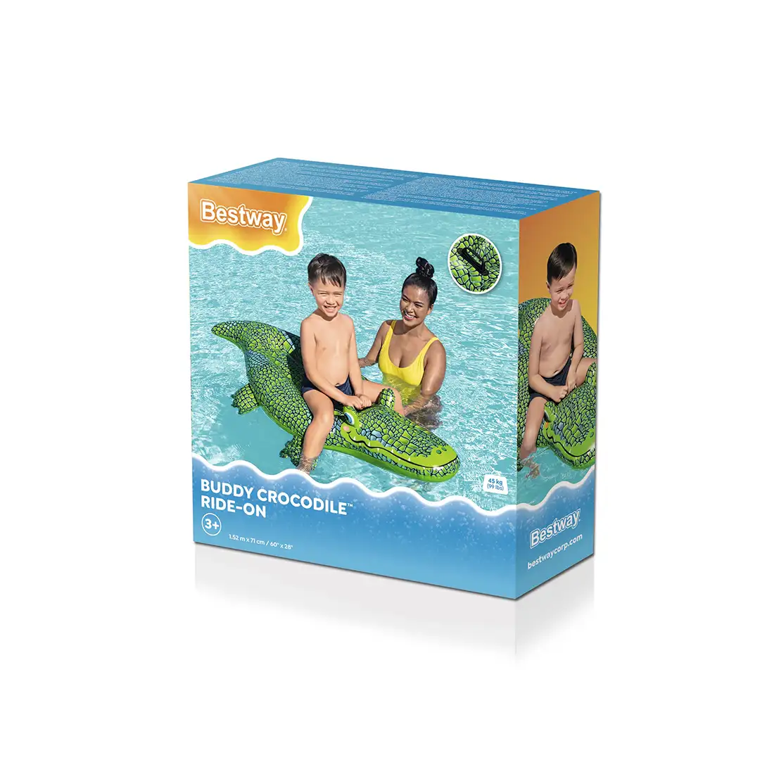 Надувная игрушка Bestway 41477 в форме крокодила для плавания  - фото 2