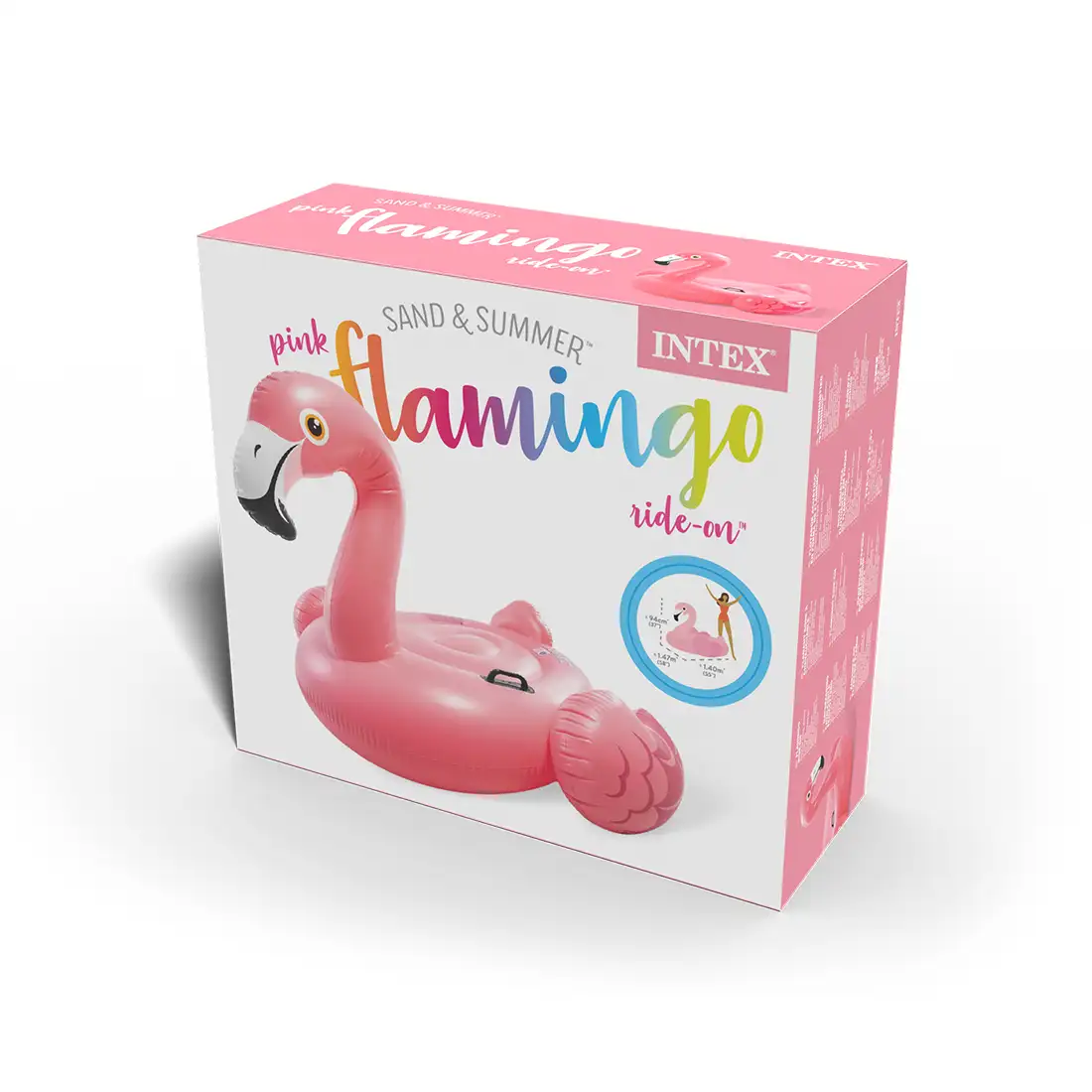 Надувная игрушка Intex 57558NP в форме фламинго для плавания  - фото 2