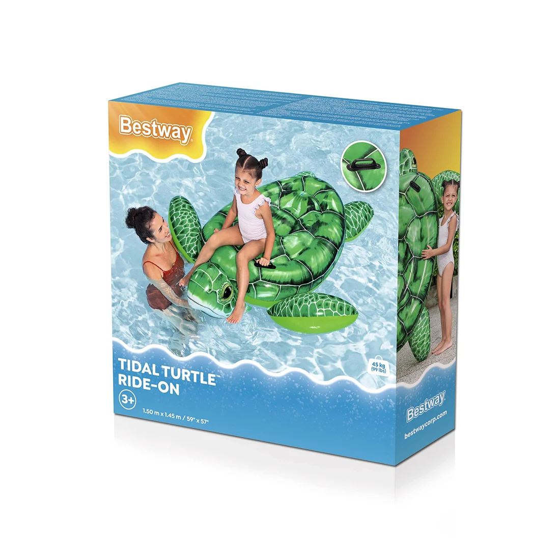 Надувная игрушка Bestway 41524 в форме черепахи для плавания  - фото 3