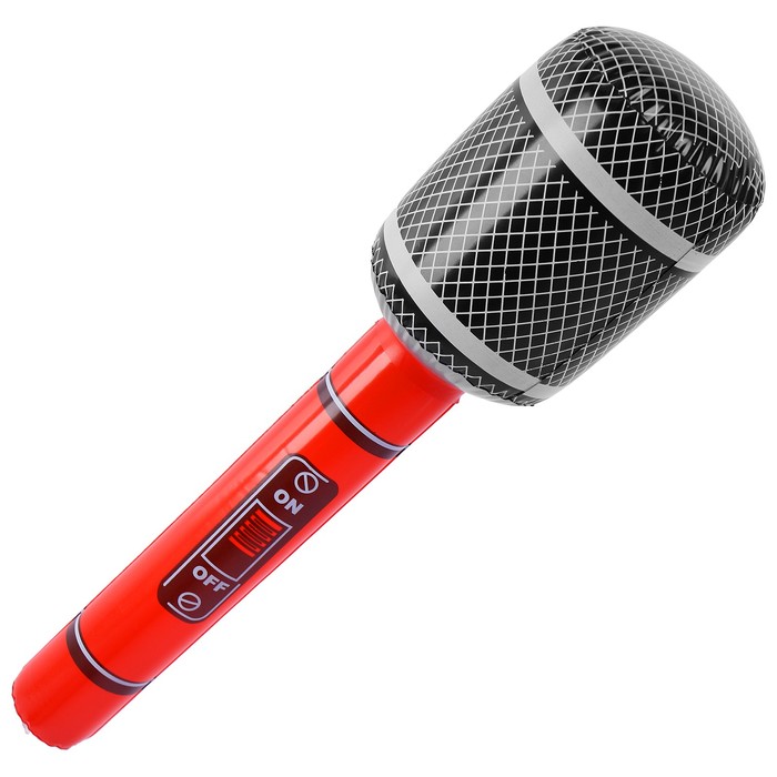 Игрушка надувная «Микрофон» 65 см, звук, цвета МИКС 