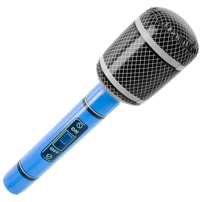 Игрушка надувная «Микрофон» 65 см, звук, цвета МИКС 