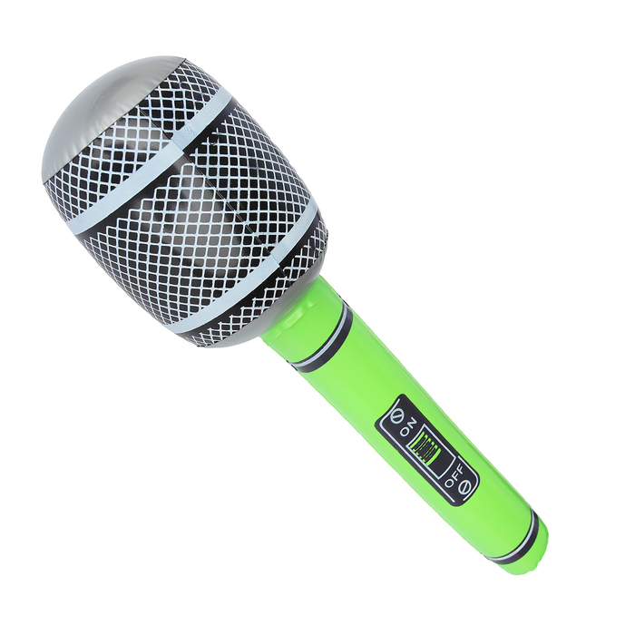 Игрушка надувная "Микрофон", 30 см, цвета микс 