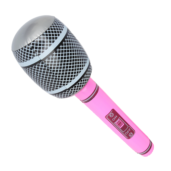 Игрушка надувная "Микрофон", 30 см, цвета микс 
