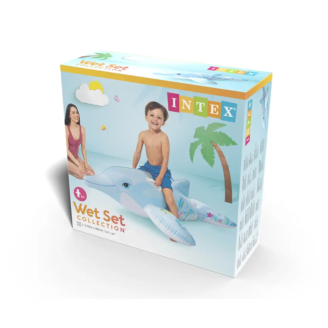Надувная игрушка Intex 58535NP в форме дельфина для плавания  - фото 3