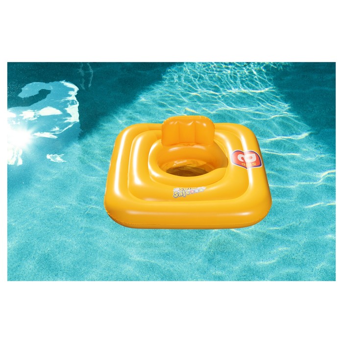 Плотик для плавания Swim Safe, c сиденьем и спинкой, трёхкамерный, ступень A Bestway 