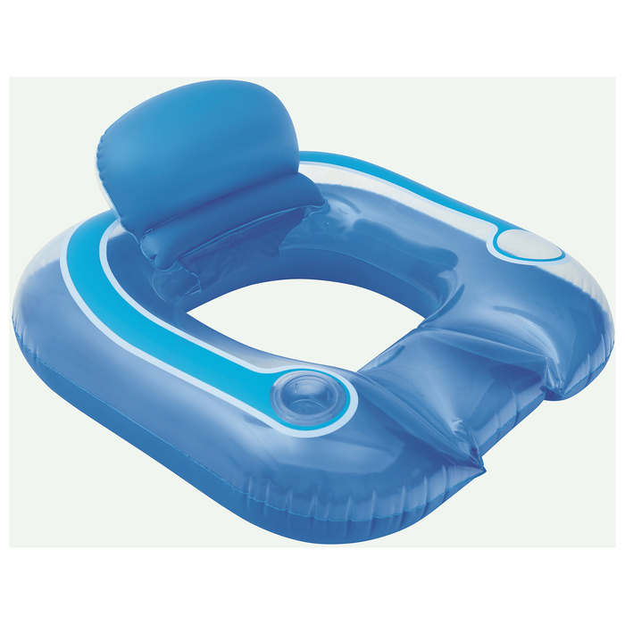 Шезлонг надувной для отдыха на воде,цвета МИКС 