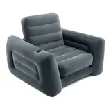Кресло надувное Intex Pull-Out Chair 66551NP  (Серый)