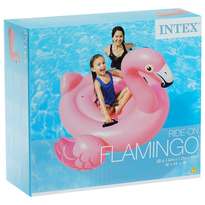 Игрушка для плавания "Розовый фламинго", 142х137х97 см 56287EU INTEX 