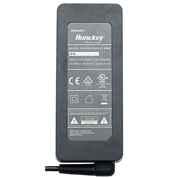 HuntKey ноутбук қуат көзі 65ES UltraEdition 65W MAX (HKA06519533-8J) - фото 2