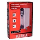 Обогреватель масляный Ресанта ОМ-9Н - фото 9