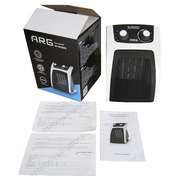 Тепловентилятор ARG W-HC1603 White - фото 12