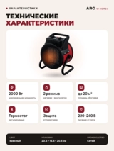 Тепловентилятор Acron W-HC1724 - фото 8