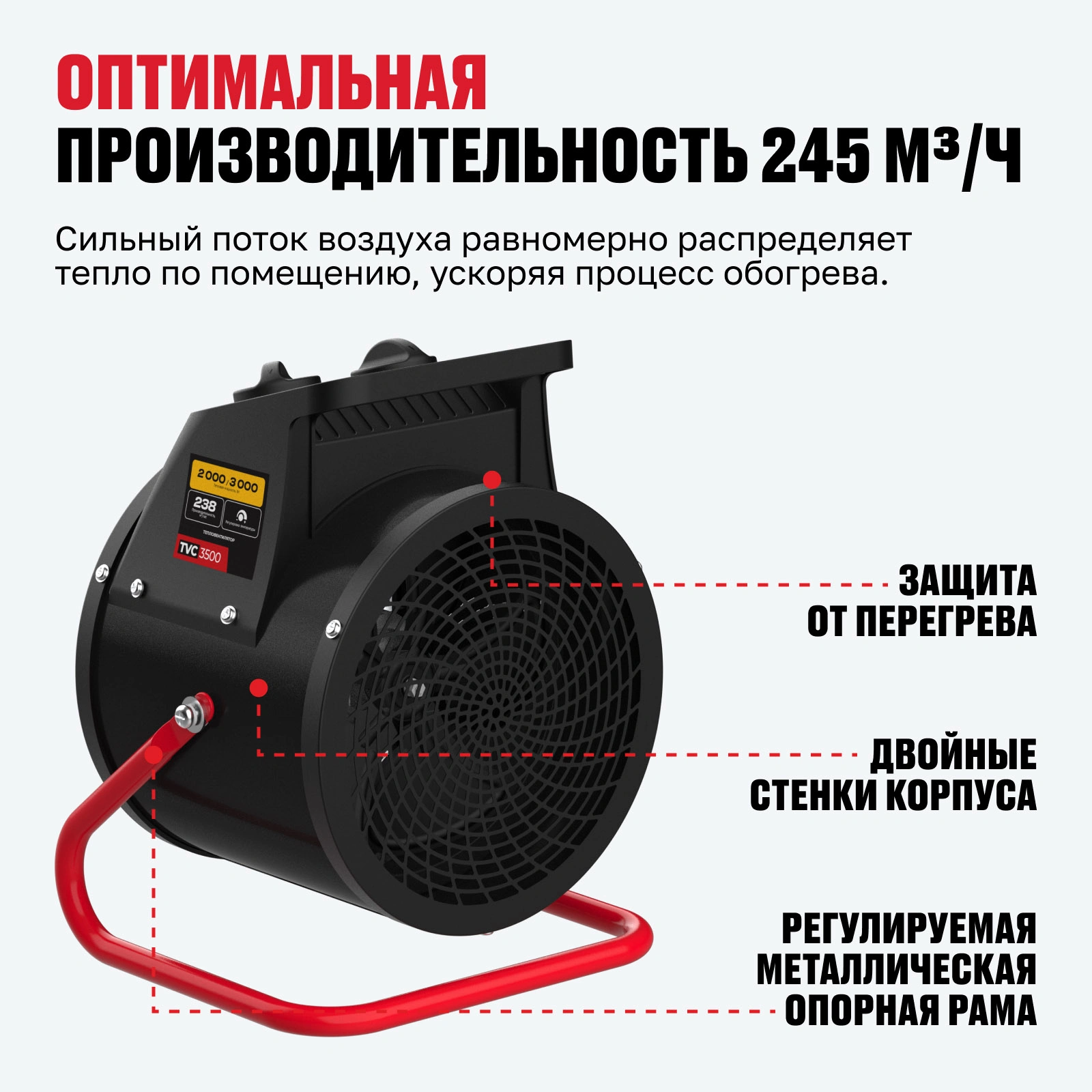 Тепловентилятор ALTECO TVС 3500 - фото 4