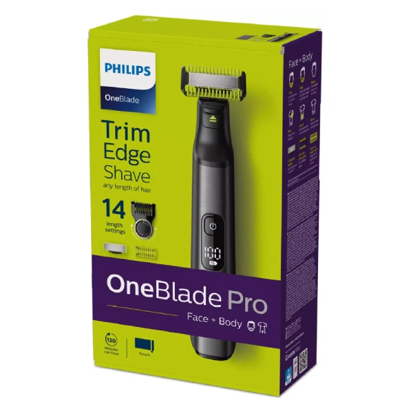 Триммер Philips OneBlade Face + Body QP6550/15 - фото 5