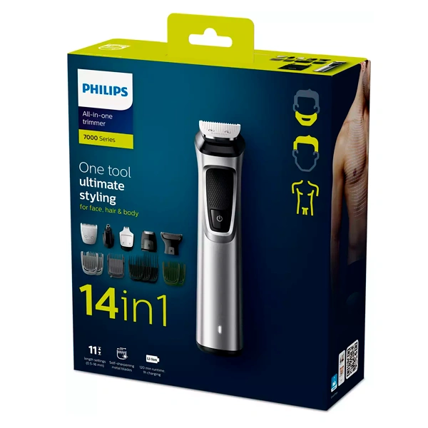 Триммер Philips Multigroom "14 в 1" MG7745/15 - фото 6