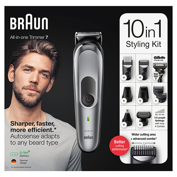 Триммер Braun BT7320 + Бритва Gillette для бороды и усов