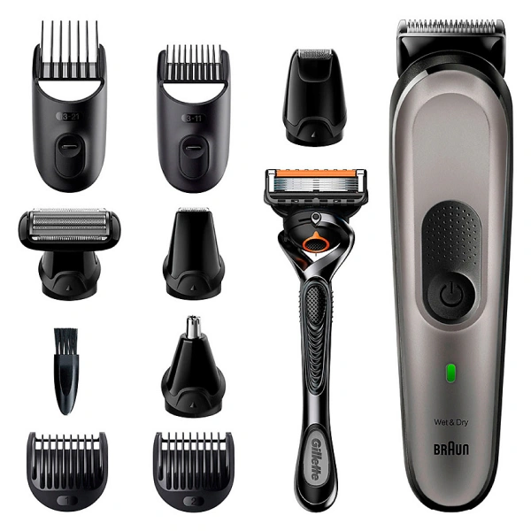 Триммер универсальный Braun MGK7320 + Gillette 10 в 1
