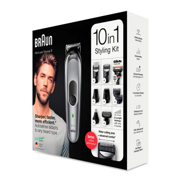 Триммер универсальный Braun+ Gillette 10 в 1 MGK7320 - фото 4