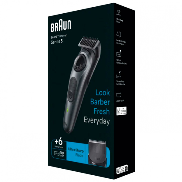 Электрический триммер BRAUN BT5420 BLK - фото 4
