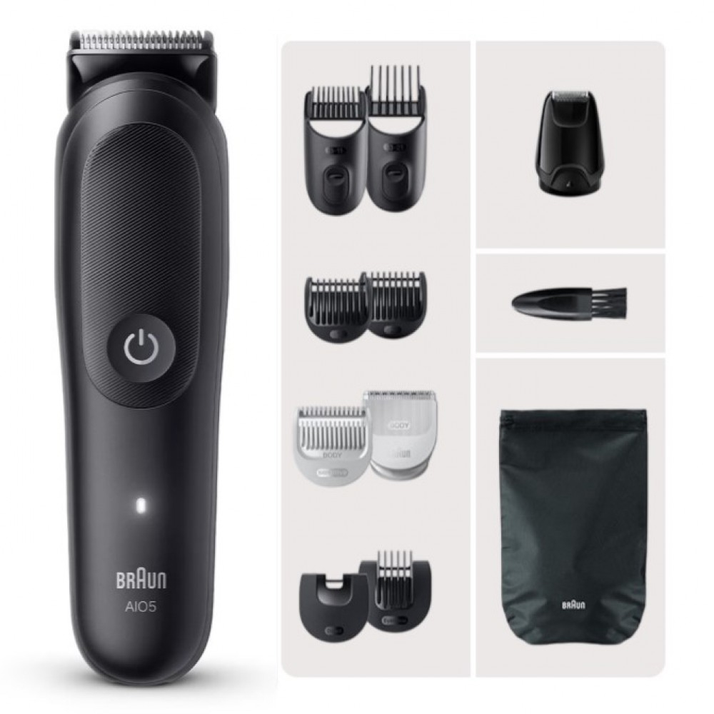 Braun сақалға, шашқа және денеге арналған триммер AIO5540