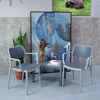 Кресло Air Wood Р6056 Dark Gray (7шт) - фото 5