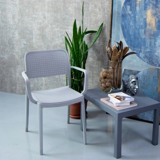 Кресло Air Wood Р6056 Mono Gray (7шт) - фото 3