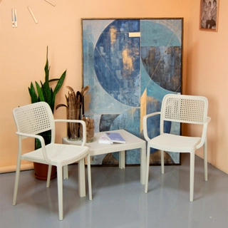 Кресло Air Wood Р6057 Mono Beige (7шт) - фото 5