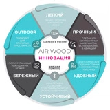 Кресло Air Wood Р6057 Mono Beige (7шт) - фото 7