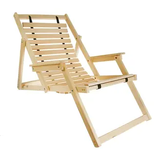 Шезлонг гибкий с подлокотниками "Добропаровъ" 160х60х5см